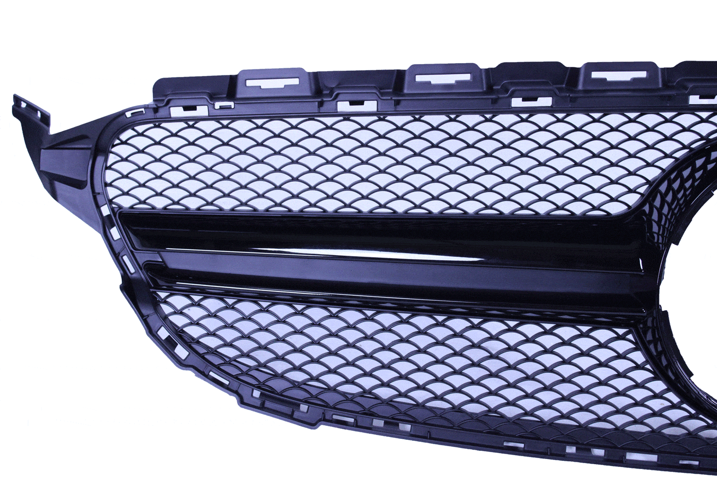 Grill compatibel met Mercedes-Benz C klasse W205 glanzend zwart - Tuningonline