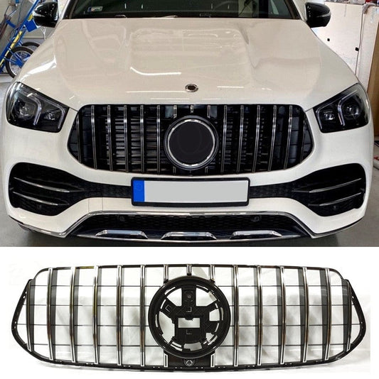 Grill compatible with Mercedes-Benz GLE W167 SUV / GLE coupe C167 chrome 2020-2023