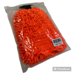 Wash glove chenille orange