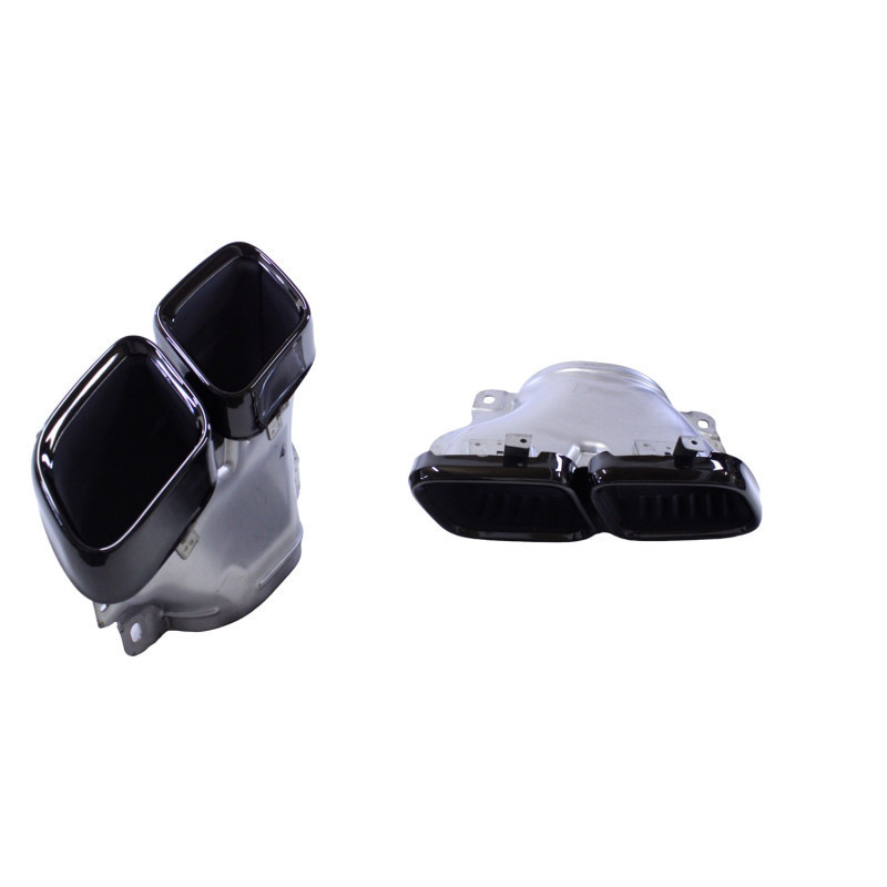 (PART) Exhaust pipes compatible with Mercedes GLE GLS GLE Coupe W167 X167 C167 black (PART) Exhaust pipes compatible with Mercedes GLE GLS GLE Coupe W167 X167 C167 black