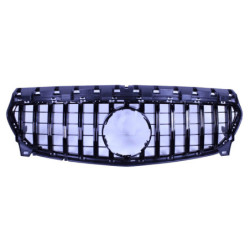 Grille compatible avec mercedes-benz w117 cla-class facelift noir