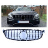 Grill compatible with mercedes-benz c 63 amg (s) w205 chrome