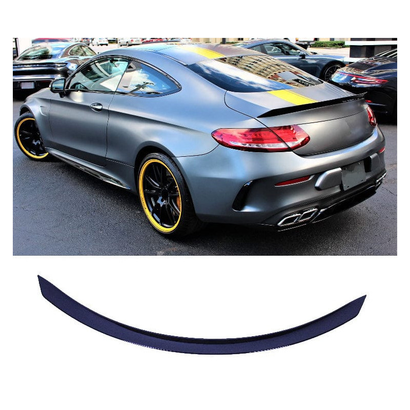 Spoiler συμβατό με mercedes-benz c coupé c205 gloss black