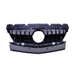 Grille compatible avec Mercedes-Benz SLK R172 (2011-2015) noir brillant