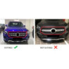 Grill compatible with mercedes-benz glb x247 (2019+) glossy black