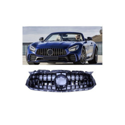 Grelha compatível com mercedes amg gt facelift 2 portas c190 18+ preto