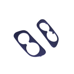 (RÉSZ) Diffúzor kerek kipufogóvégekkel, fényes fekete, kompatibilis a Mercedes C-osztály W205 AMG vonal nélküli változatával