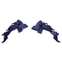 (PIEZA) Difusor trasero con puntas de escape redondas negro brillante compatible con Mercedes Clase C W205 sin línea AMG