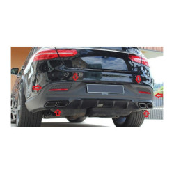 Diffuser voor Mercedes GLE coupé C292 AMG line pakket