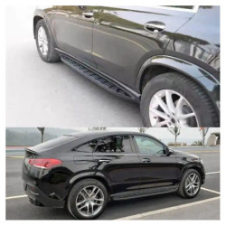 Estribos laterales compatibles con mercedes-benz gle coupe c167 2020+ negro