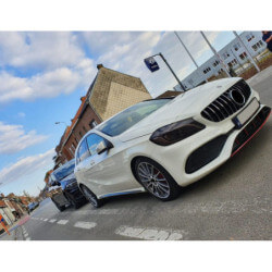 Kühlergrill kompatibel mit mercedes-benz w176 a-klasse facelift chrom