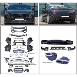 Bodykit compatible with mercedes s coupe convertible c217 a217 full chrome