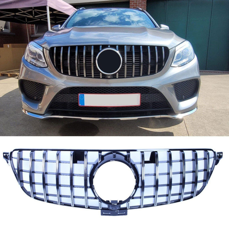 Calandre compatible avec mercedes-benz gle w166 chrome