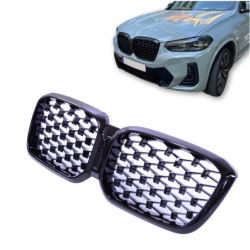 Grill nier compatibel met BMW X3 G01 LCI en X4 G02 LCI diamond grill