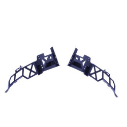 Difusor trasero compatible con Mercedes clase A W177 hatchback 2019+ A35 negro puntas de escape