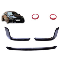 Front spoiler lip compatible with BMW M2 G87 gloss black