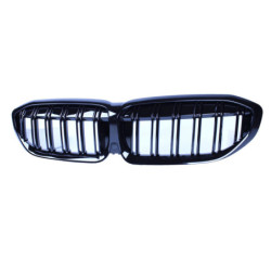 Grill riñón compatible con BMW Serie 3 G20 - G21 negro brillante