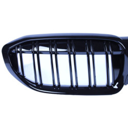 Grill riñón compatible con BMW Serie 3 G20 - G21 negro brillante