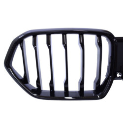 Grille rein compatible avec BMW X6 G06 2018+ single bars glossy black