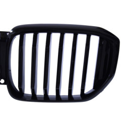 Grille rein compatible avec BMW X5 G05 LCI 2023+ single bars noir brillant