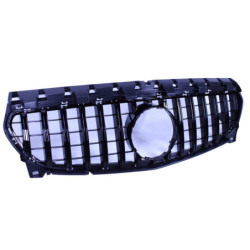 Grille compatible avec mercedes-benz w117 cla-class facelift noir