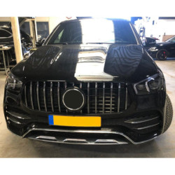 Решетка Mercedes-Benz GLE W167 SUV/GLE Купе C167 хром 2020-2023 (10)