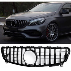 Grill kompatibel mit Mercedes-Benz W176 A-Klasse Facelift schwarz