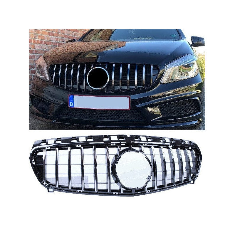 Grill kompatybilny z Mercedes-Benz W176 A-Class chrom