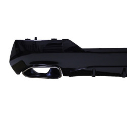 Difusor trasero compatible con BMW Serie 4 G22 Coupé y G23 Convertible con tubos de escape cromados