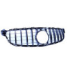 Grill kompatibel med Mercedes-Benz C63 AMG (S) W205 blank sort