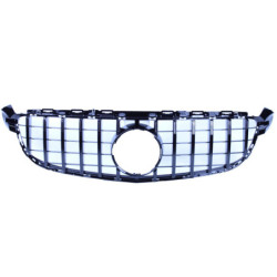 Grille compatible avec Mercedes-Benz C63 AMG (S) W205 noir brillant