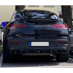 Difúzor kompatibilný s Mercedes GLE coupe C167 glanzend zwart