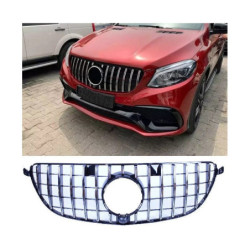 Grill compatible with mercedes-benz gle 63 amg (s) w166 c292 gle coupe black with chrome