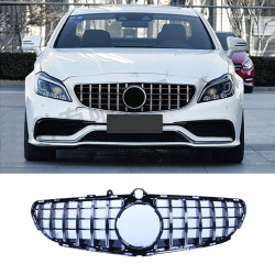 Grill compatible with mercedes-benz cls 63 amg w218 facelift chrome