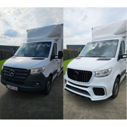 Frontstoßstange für Mercedes-Benz Sprinter W907 2019+ schwarzer Grill
