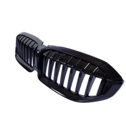 Grill kidney compatible with BMW 3 Series G20 - G21 gloss black single bars