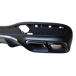 Difusor trasero compatible con las puntas de escape negras del Mercedes GLE W166