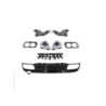 Difusor Mercedes W205 A205 AMG Line duplas ponteiras de escape cromadas redondas (2)