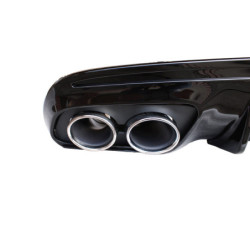 Diffuseur pour Mercedes W205 A205 AMG line double chrome ronds embouts d'échappement