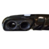 Difusor trasero para Mercedes C coupé descapotable C205 A205 doble punta de escape redonda negra