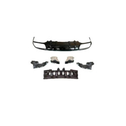 Difusor compatível com as ponteiras de escape pretas duplas da linha Mercedes C coupé cabrio C205 A205 AMG