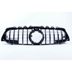 Grill for Mercedes A class W177 black with camera Panamericana look