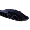Difusor trasero para Mercedes Clase A W177 hatchback 2019+ puntas de escape redondas dobles negras