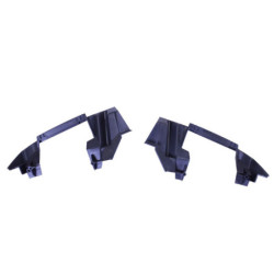 Diffusore nero lucido compatibile con Mercedes classe A W176 2013-2017 terminali di scarico cromati