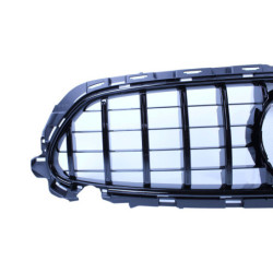 Grill compatible with Mercedes E W213 S213 A238 C238 facelift with AMG line package glossy black with front camera