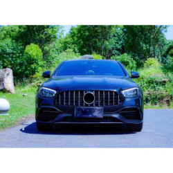 Grill chrome with front camera compatible with Mercedes E W213 S213 A238 C238 facelift with AMG line package