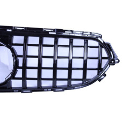 Grill compatible with mercedes e w213 s213 facelift without amg line package black front camera