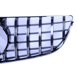 Grill compatible with Mercedes E coupe cabrio facelift W207 A207 glossy black with chrome