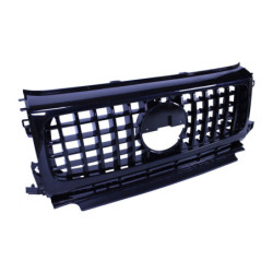 Grill compatible with Mercedes G class W463 with headlight covers black