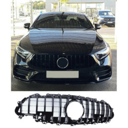 Grill for Mercedes CLS C257 glossy black panamericana AMG GT look